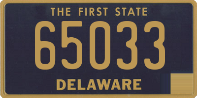 DE license plate 65033