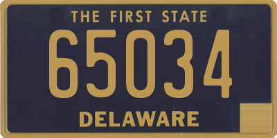 DE license plate 65034