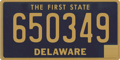 DE license plate 650349