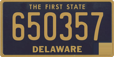 DE license plate 650357