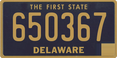 DE license plate 650367