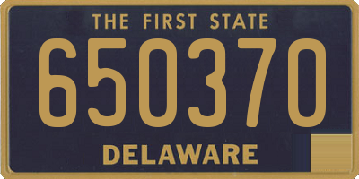DE license plate 650370