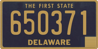 DE license plate 650371