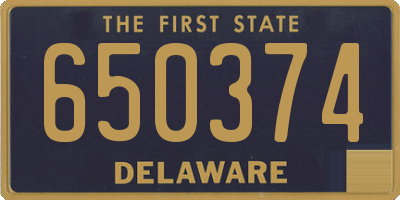 DE license plate 650374
