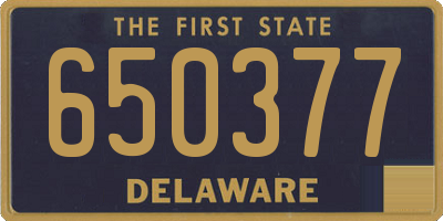 DE license plate 650377