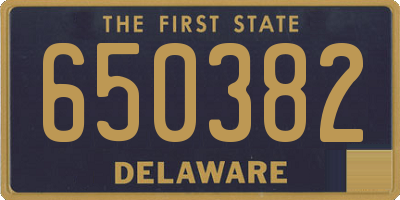 DE license plate 650382
