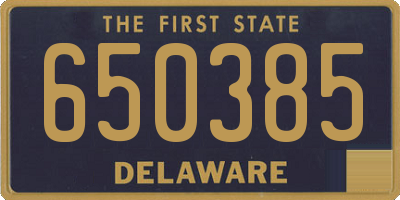DE license plate 650385
