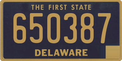DE license plate 650387