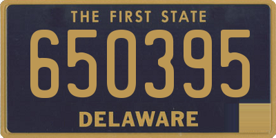 DE license plate 650395