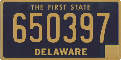 DE license plate 650397