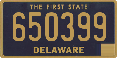 DE license plate 650399