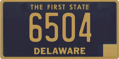 DE license plate 6504