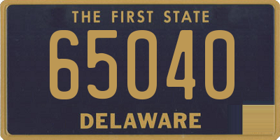 DE license plate 65040