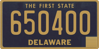 DE license plate 650400