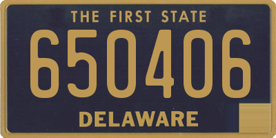 DE license plate 650406