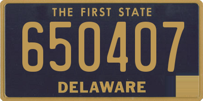 DE license plate 650407