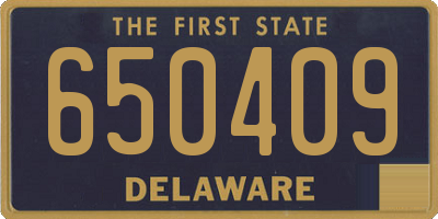 DE license plate 650409