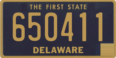 DE license plate 650411