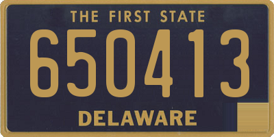 DE license plate 650413