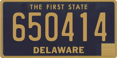DE license plate 650414