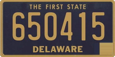 DE license plate 650415