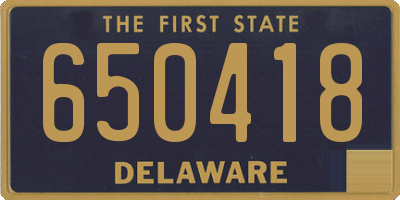 DE license plate 650418