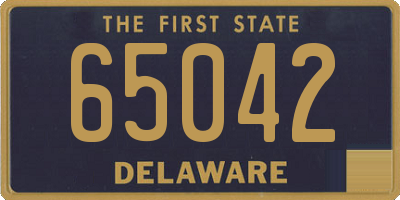 DE license plate 65042
