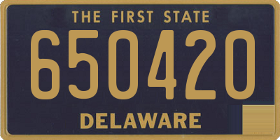 DE license plate 650420