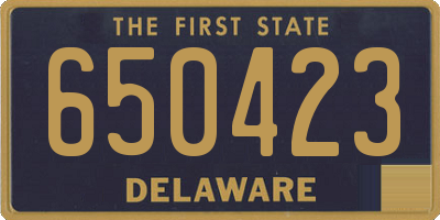 DE license plate 650423