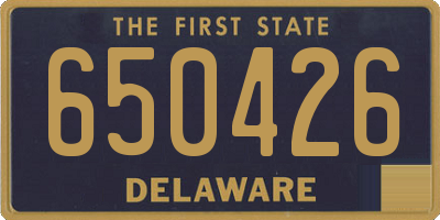 DE license plate 650426