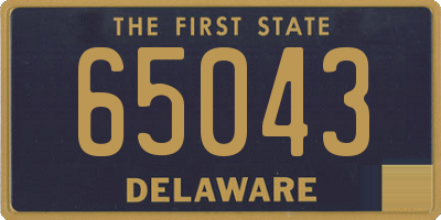 DE license plate 65043