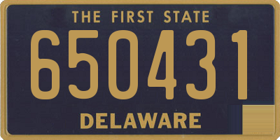 DE license plate 650431