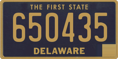 DE license plate 650435