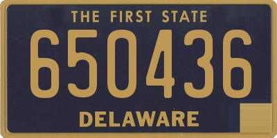 DE license plate 650436