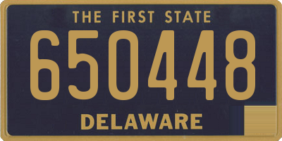 DE license plate 650448