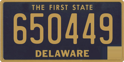 DE license plate 650449