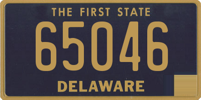 DE license plate 65046