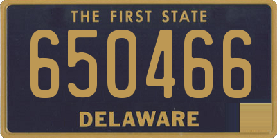 DE license plate 650466