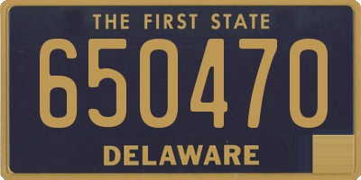 DE license plate 650470