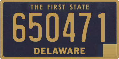 DE license plate 650471