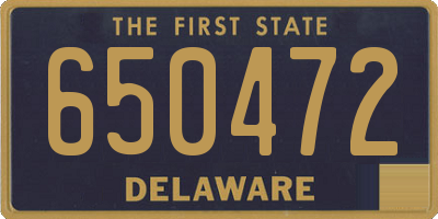 DE license plate 650472