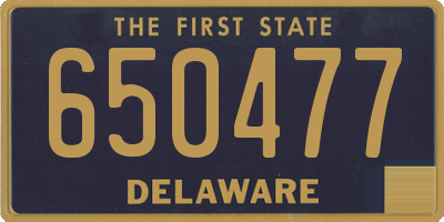 DE license plate 650477