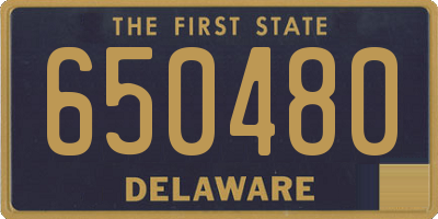 DE license plate 650480