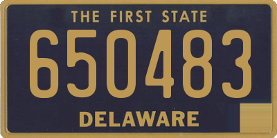 DE license plate 650483