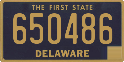 DE license plate 650486
