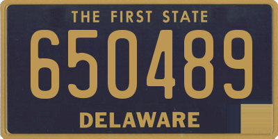 DE license plate 650489