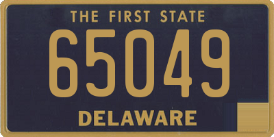 DE license plate 65049