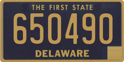 DE license plate 650490