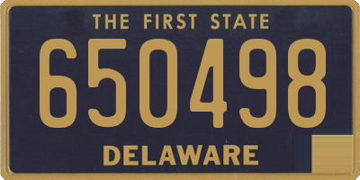 DE license plate 650498