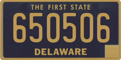 DE license plate 650506